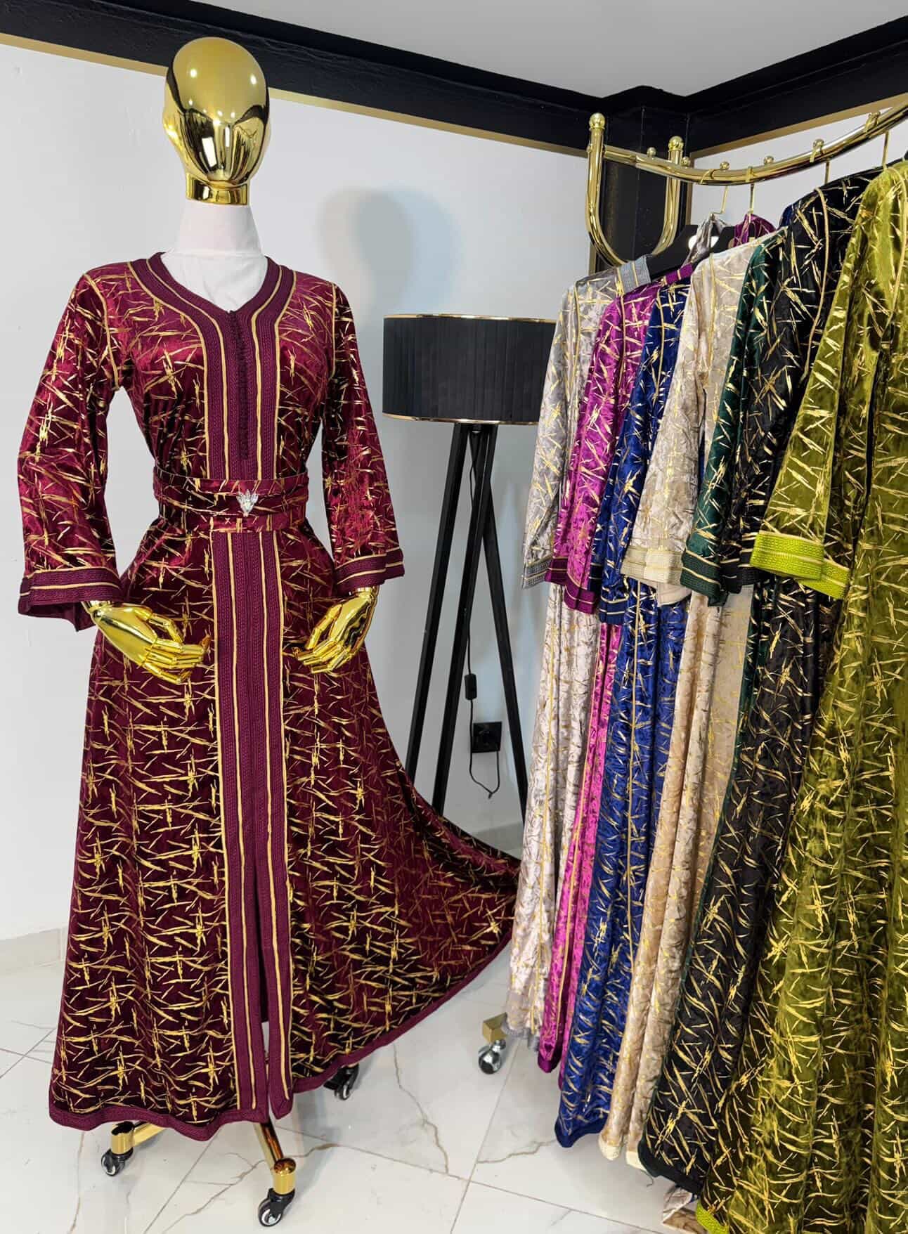 قفطان مغربي مطبوع