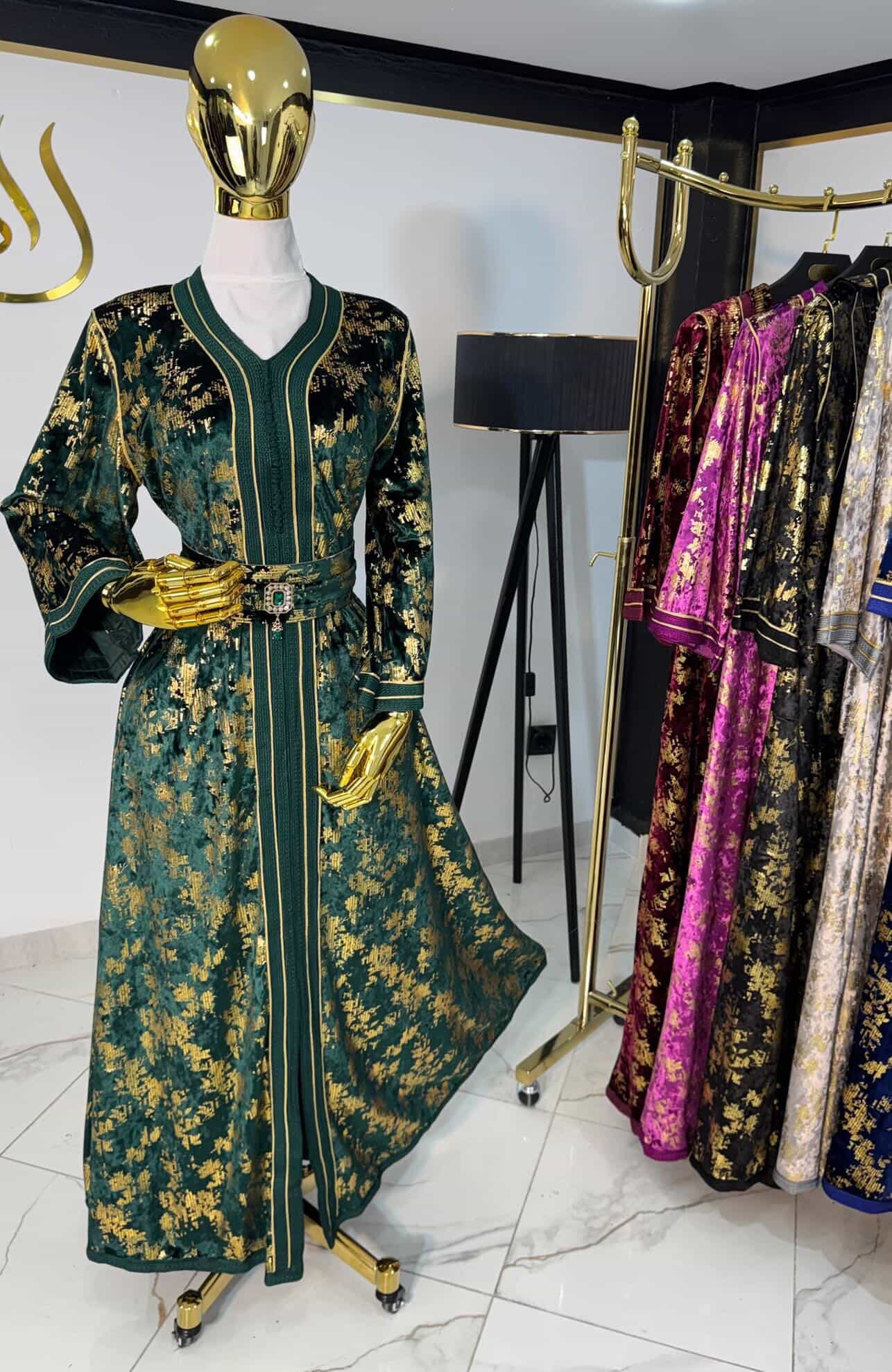 قفطان بروكار بحزام - صورة 7