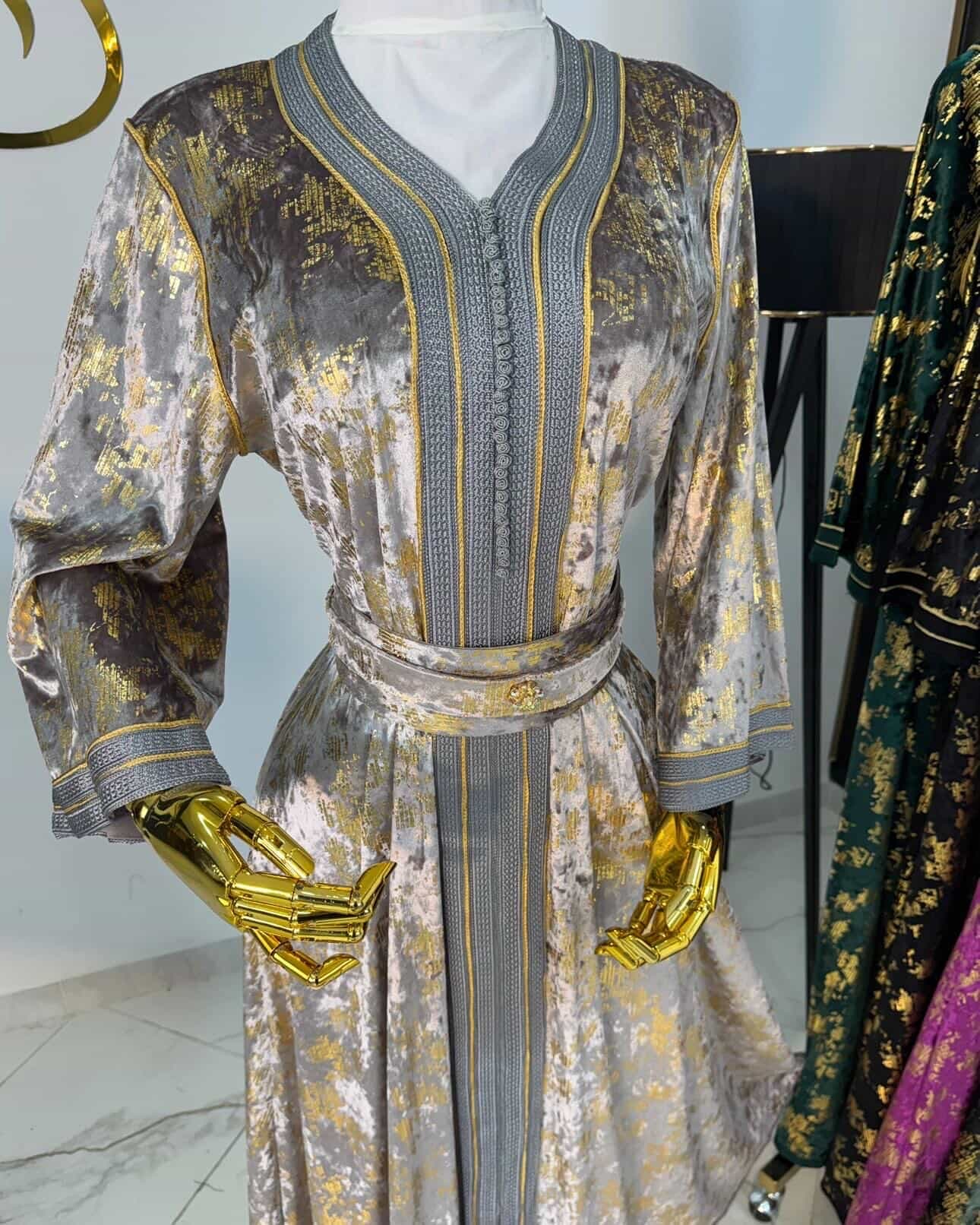 قفطان بروكار بحزام - صورة 13